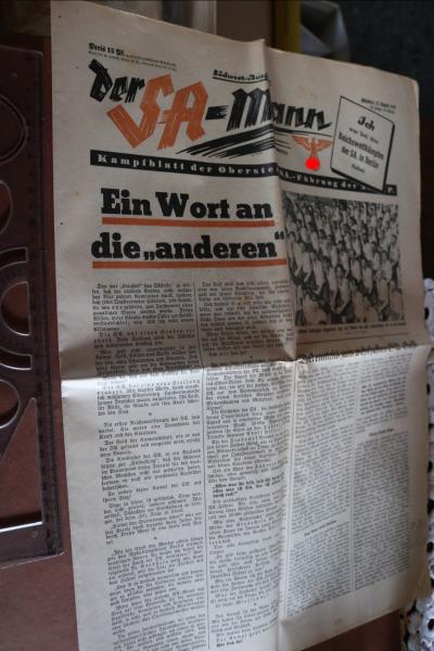Zeitung -  Der SA-Mann  21. August 1937